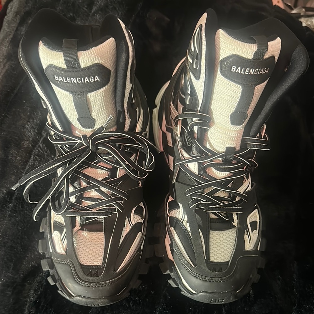 Balenciaga Monochrome Trail Sneakers